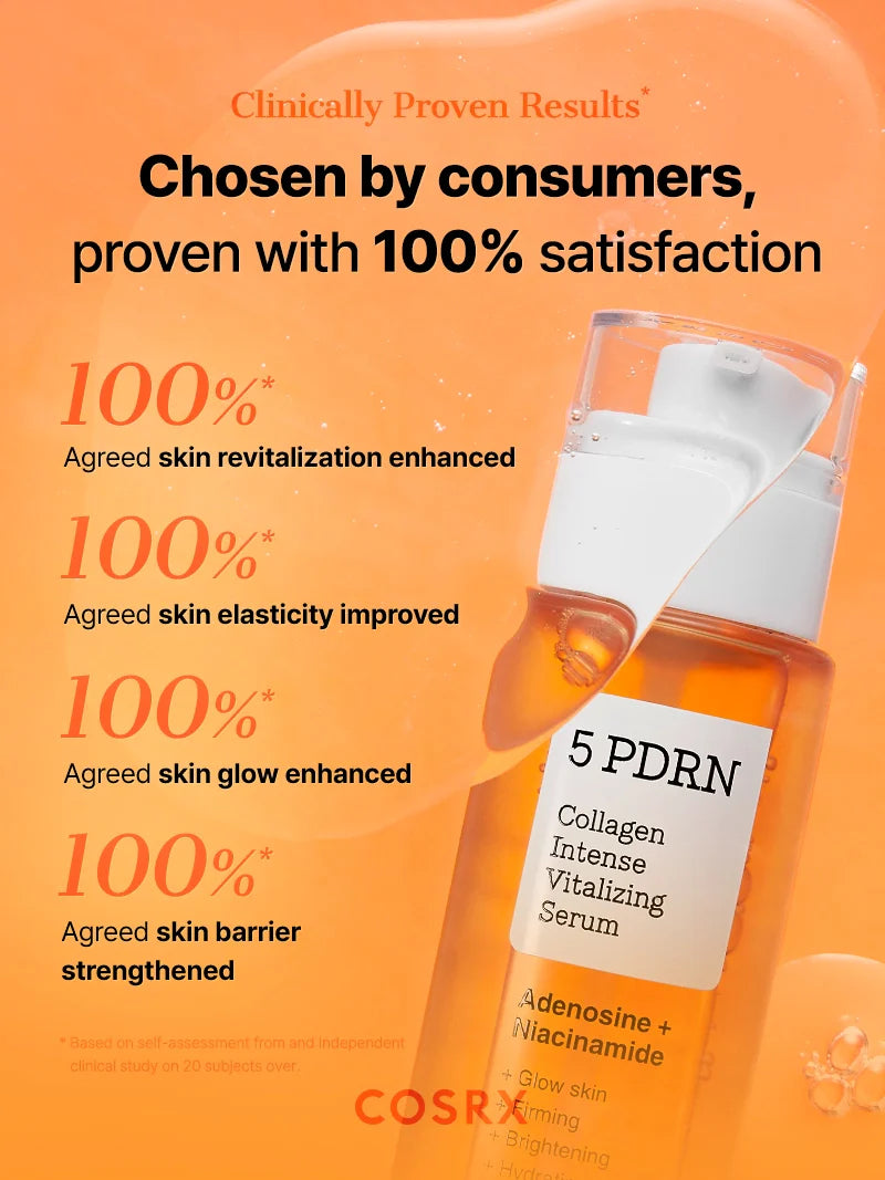 COSRX 5 PDRN Collagen Intense Vitalizing Serum — plumps skin for a bouncy, youthful look