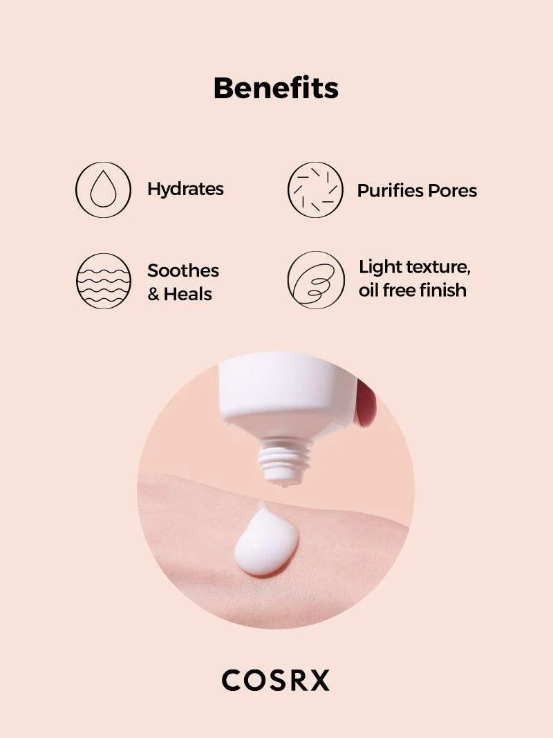 COSRX AC Collection Lightweight Soothing Moisturizer — helps balance excess oil