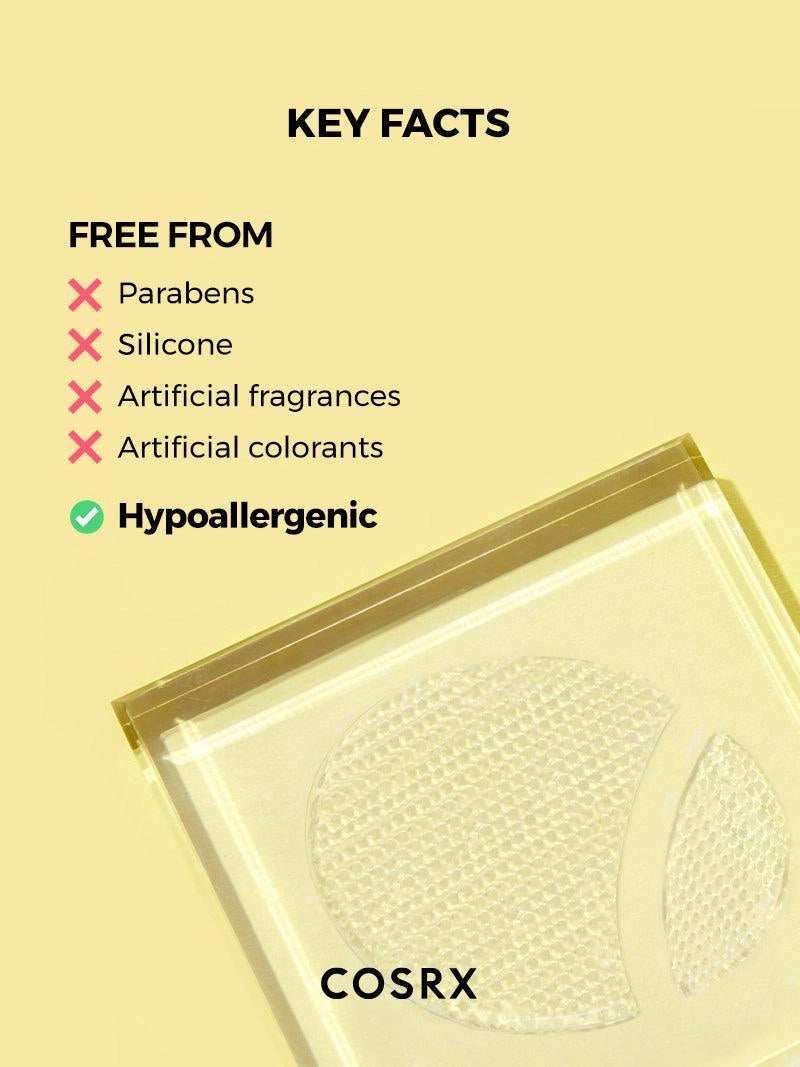 COSRX Advanced Snail Hydrogel Eye Patch — help de-puff and refresh tired eyes