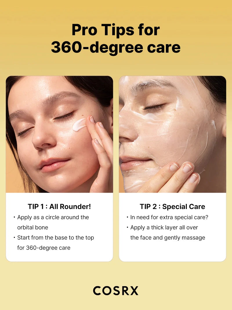 COSRX Advanced Snail Peptide Eye Cream — delivers rich hydration to delicate eye skin
