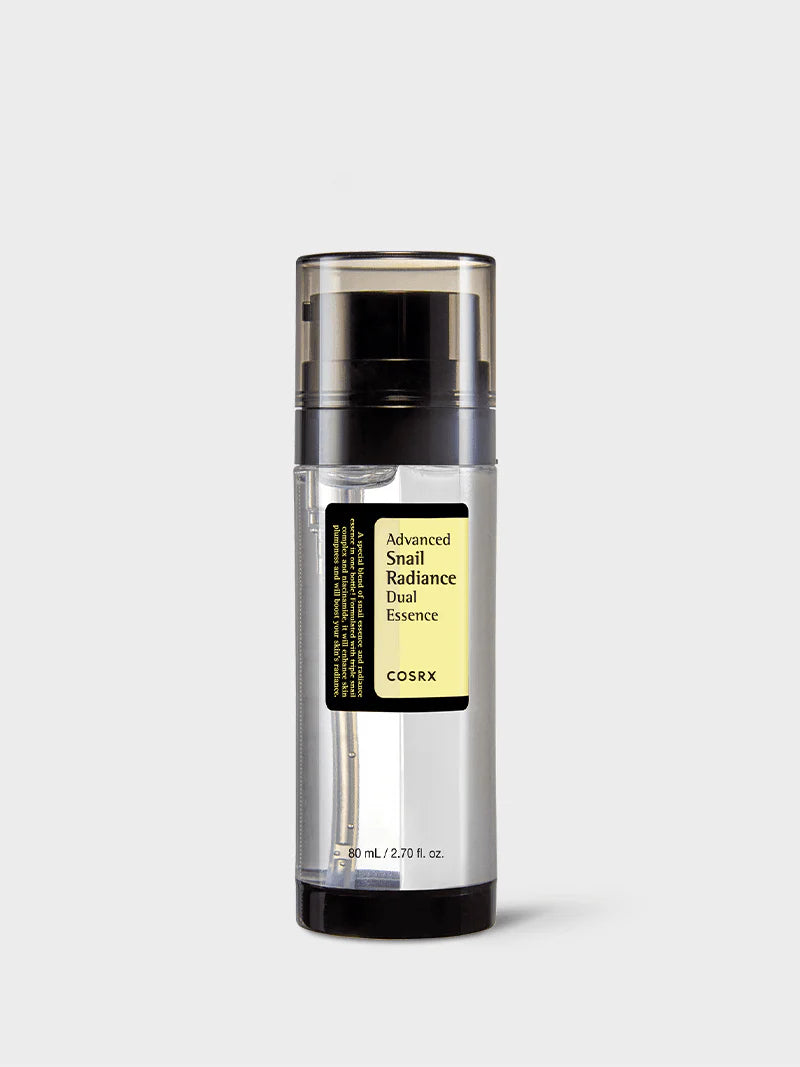COSRX Advanced Snail Radiance Dual Essence — snail mucin dual-action radiance essence