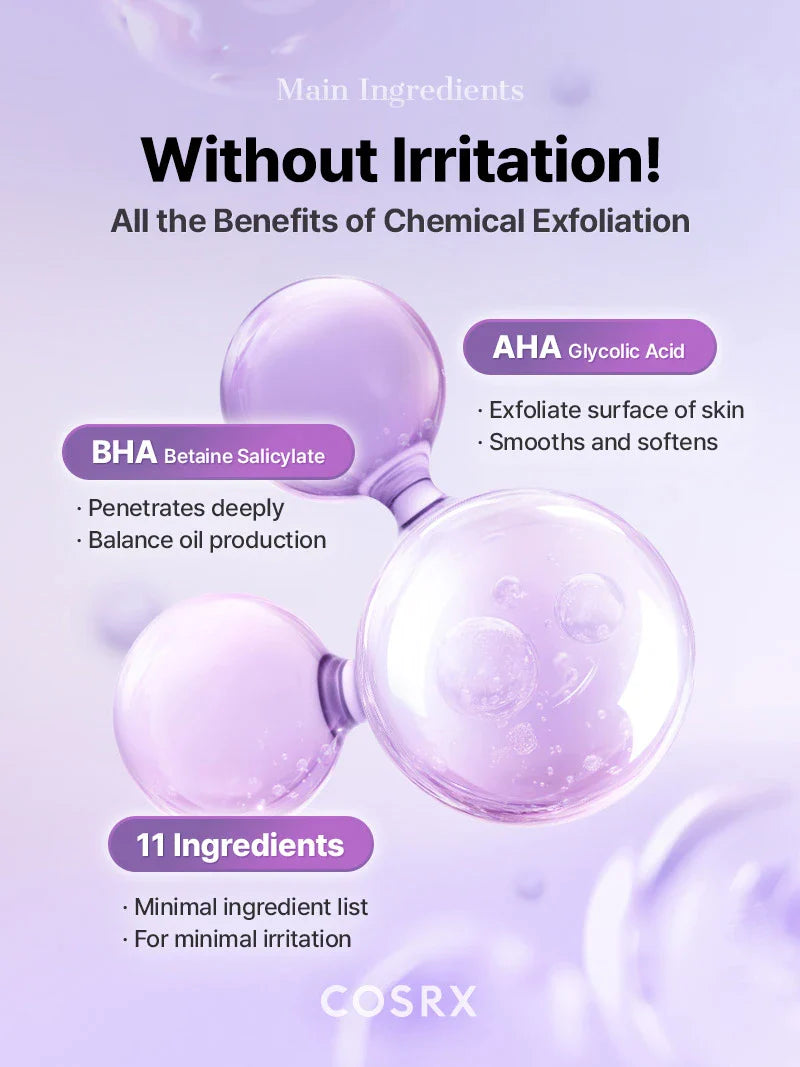 COSRX AHA/BHA 7 Clarifying Treatment Toner — reveals a brighter, more even complexion