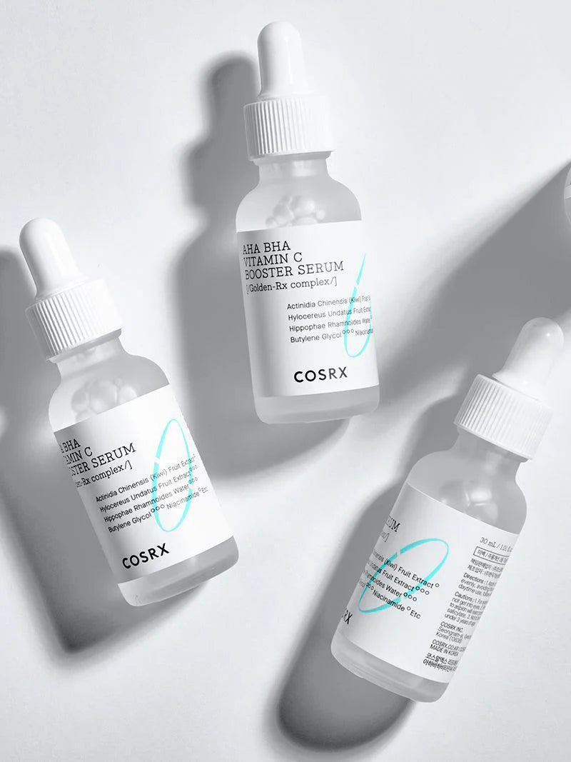 COSRX AHA BHA Vitamin C Booster Serum — lightweight serum absorbs quickly
