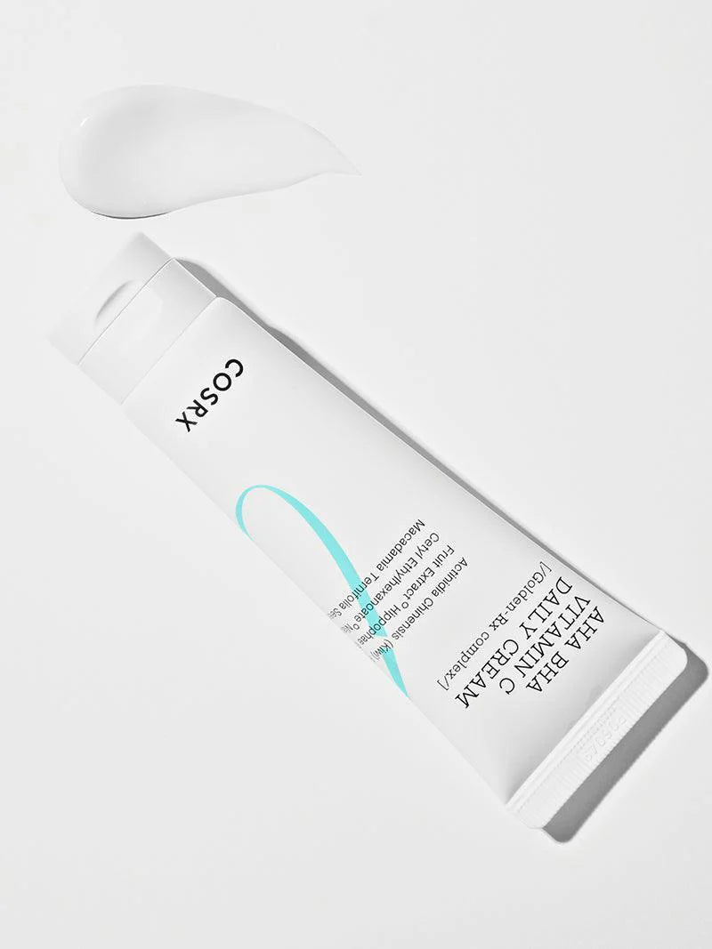 COSRX AHA BHA Vitamin C Daily Cream — how to use: apply as the last step of skincare