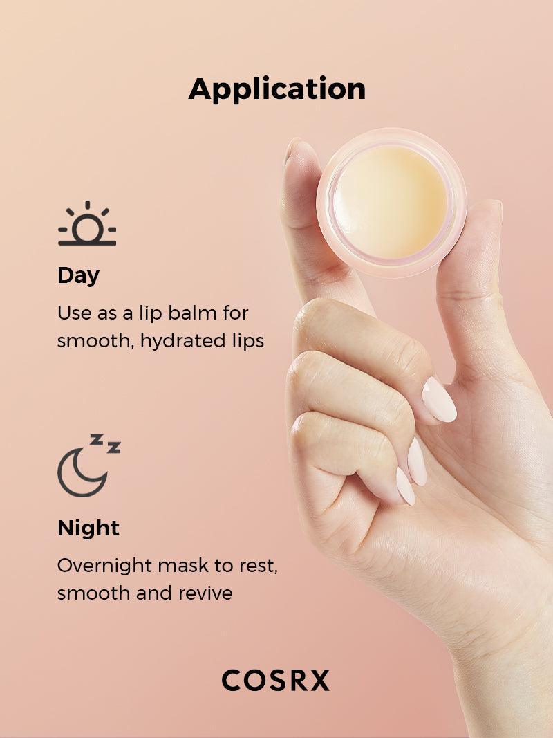 COSRX Balancium Ceramide Lip Butter Sleeping Mask — rich lip butter melts onto the lips