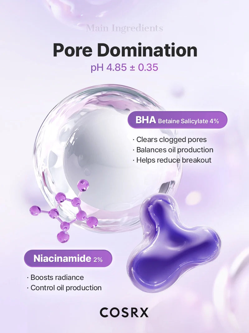 COSRX BHA Blackhead Power Liquid — gently exfoliates for smoother skin