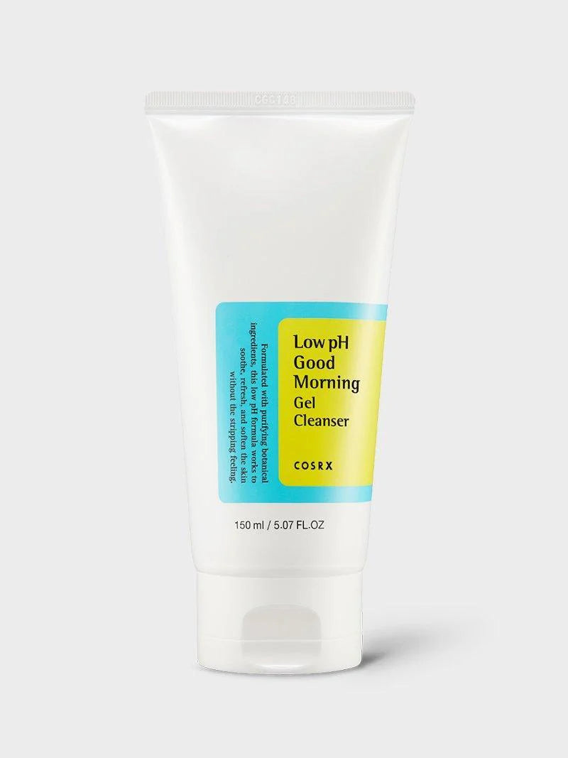 COSRX Low pH Good Morning Gel Cleanser — low-pH gentle morning cleanser