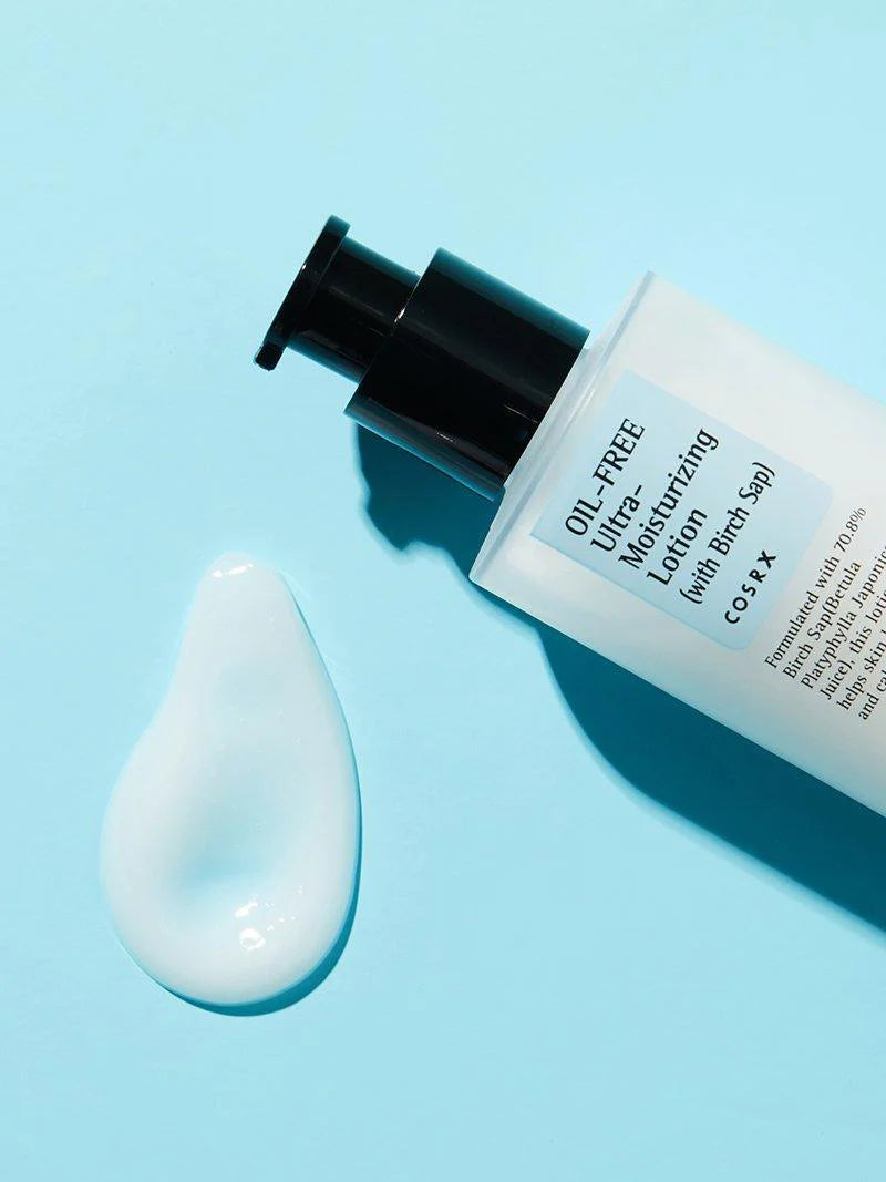 COSRX Oil Free Ultra Moisturizing Lotion — how to use: apply as the last step of skincare