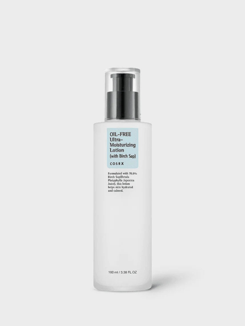 COSRX Oil Free Ultra Moisturizing Lotion — oil-free birch sap moisturizer