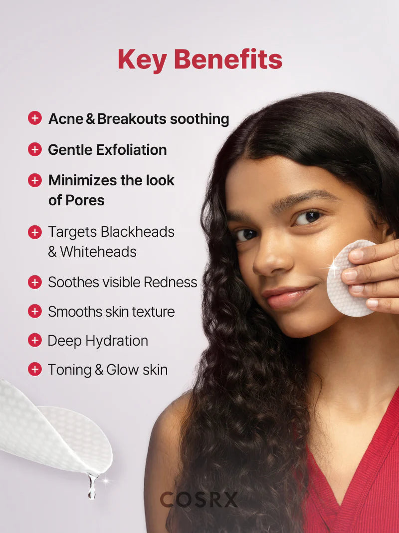 COSRX One Step Original Blemish Pore Clear Pad — BHA helps clear blemishes and unclog pores