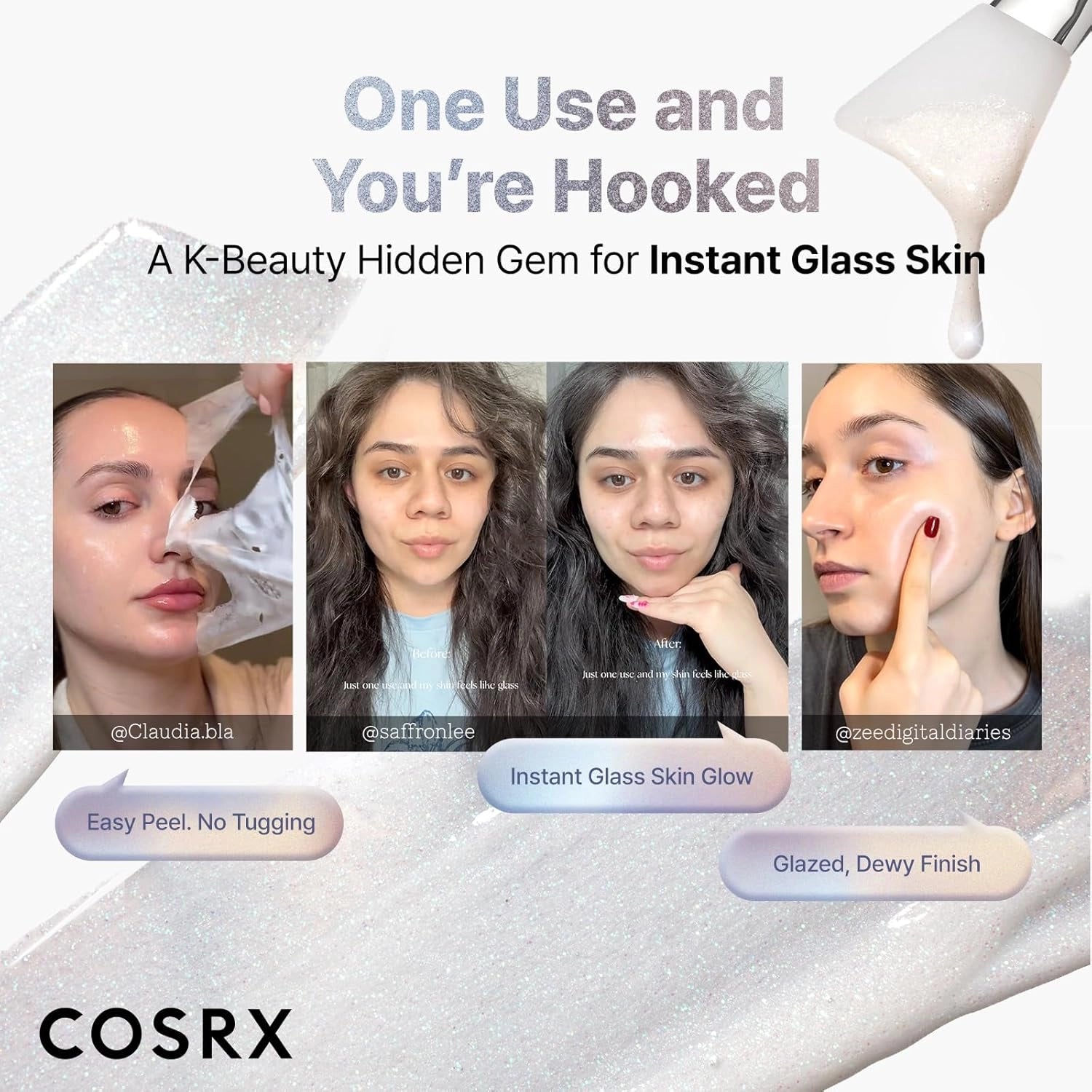 COSRX PDRN Exosome Skin Plaining Glaze Mask — boosts a glazed, glass-skin glow