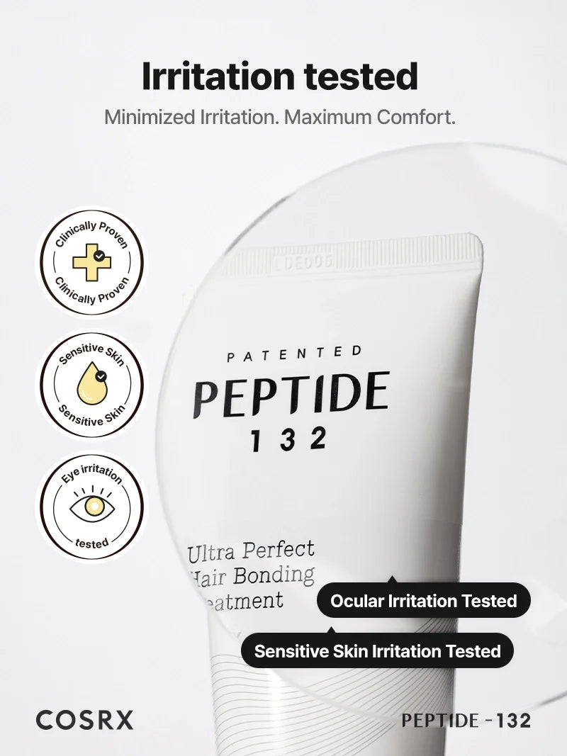 COSRX PEPTIDE-132 Ultra Perfect Hair Bonding Treatment — helps tame frizz for sleeker hair