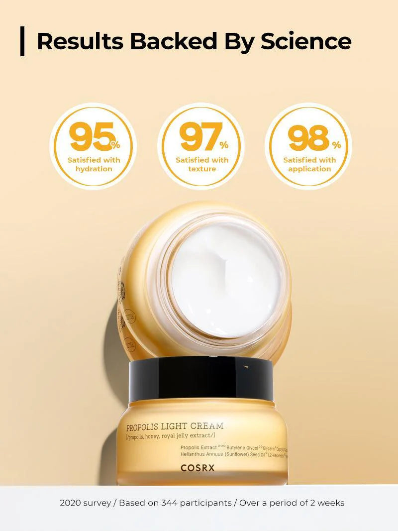 COSRX Propolis Light Cream — leaves skin soft with a healthy glow