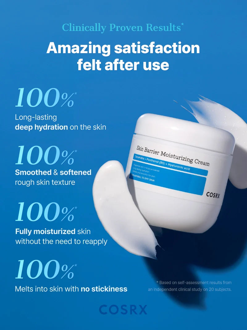 COSRX Skin Barrier Moisturizing Cream — soothes dry, sensitive skin