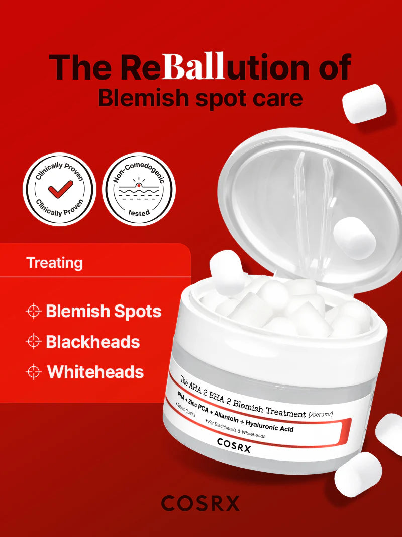 COSRX The AHA 2 BHA 2 Blemish Treatment Serum — AHA and BHA help clear and prevent blemishes