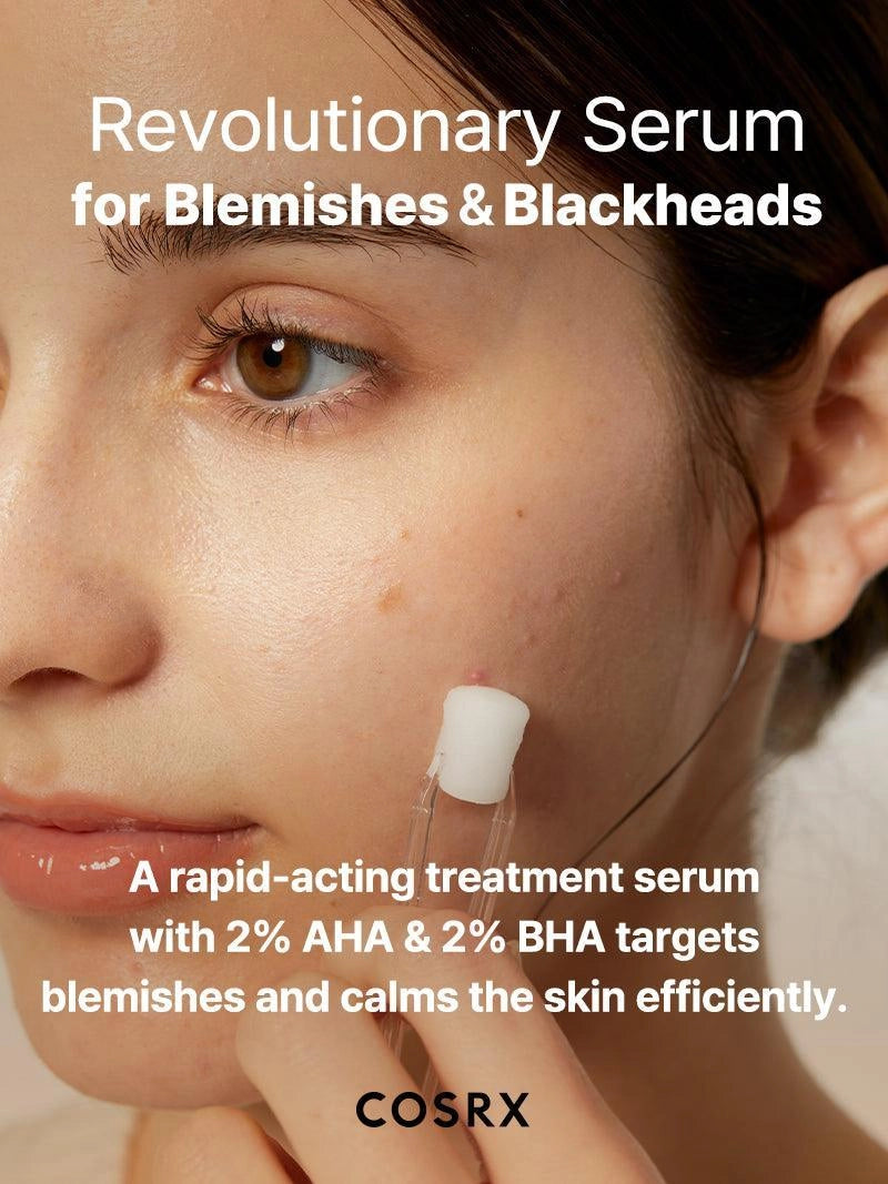 COSRX The AHA 2 BHA 2 Blemish Treatment Serum — refines the look of pores