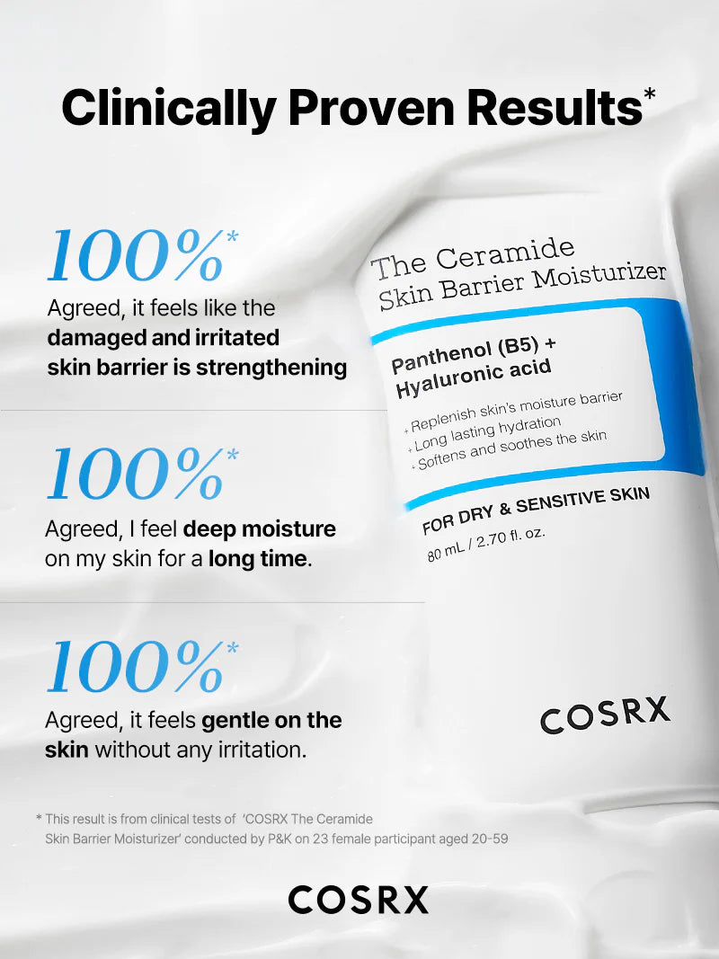 COSRX The Ceramide Skin Barrier Moisturizer — ceramides repair and strengthen the skin barrier