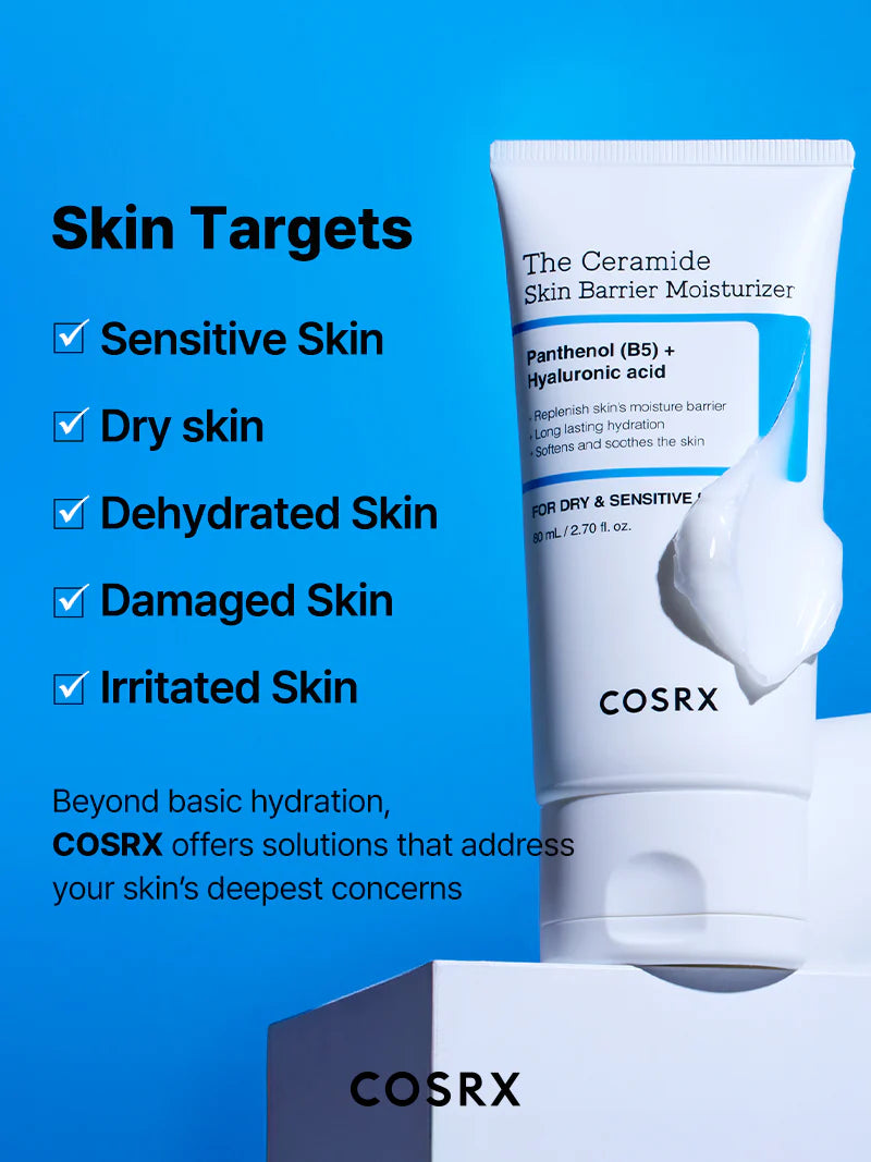COSRX The Ceramide Skin Barrier Moisturizer — delivers deep, lasting moisture