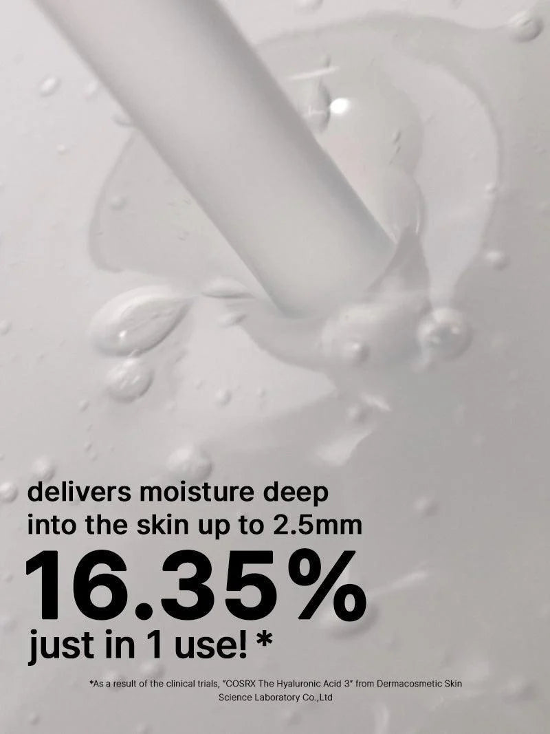 COSRX The Hyaluronic Acid 3 Serum — helps maintain a healthy moisture barrier