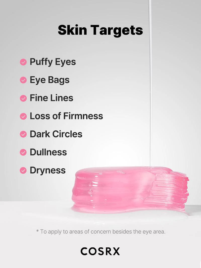 COSRX The Peptide Collagen Hydrogel Eye Patch — help de-puff and refresh tired eyes
