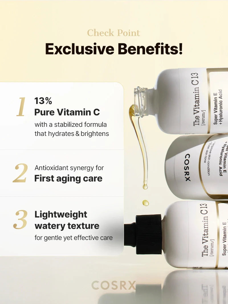 COSRX The Vitamin C 13 Serum — milder 13% strength for vitamin C beginners