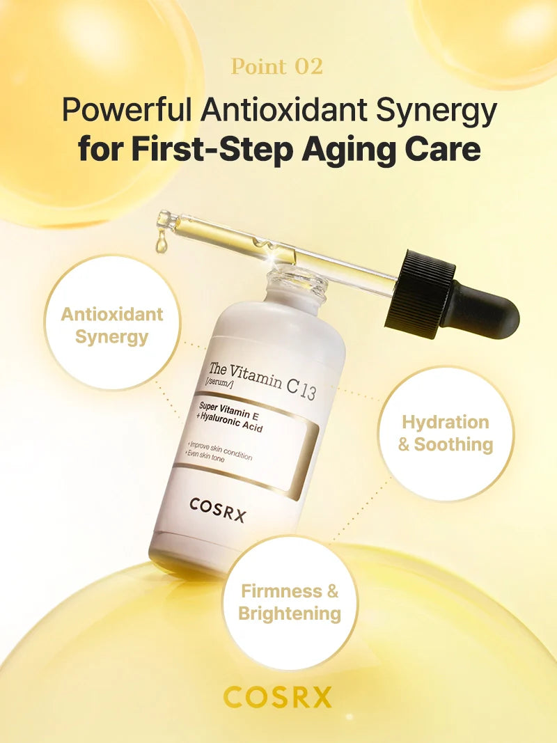 COSRX The Vitamin C 13 Serum — lightweight serum absorbs quickly