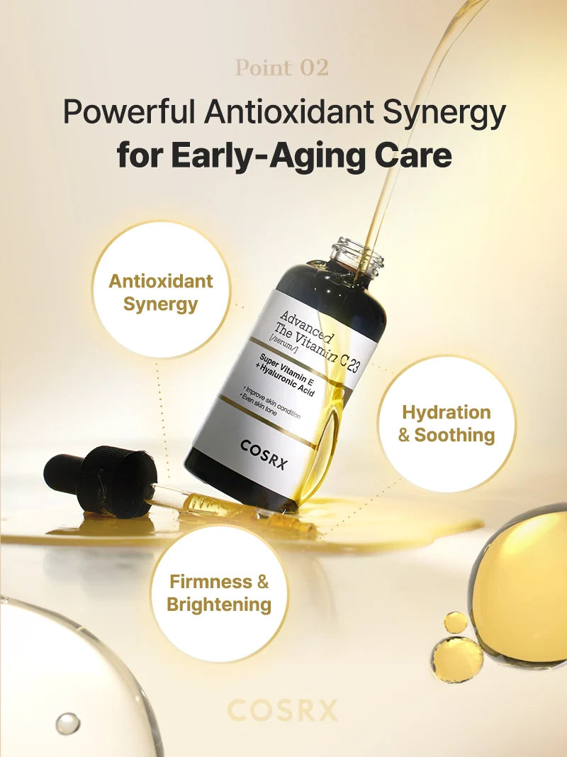 COSRX The Vitamin C 23 Serum — fast-absorbing serum for daytime use