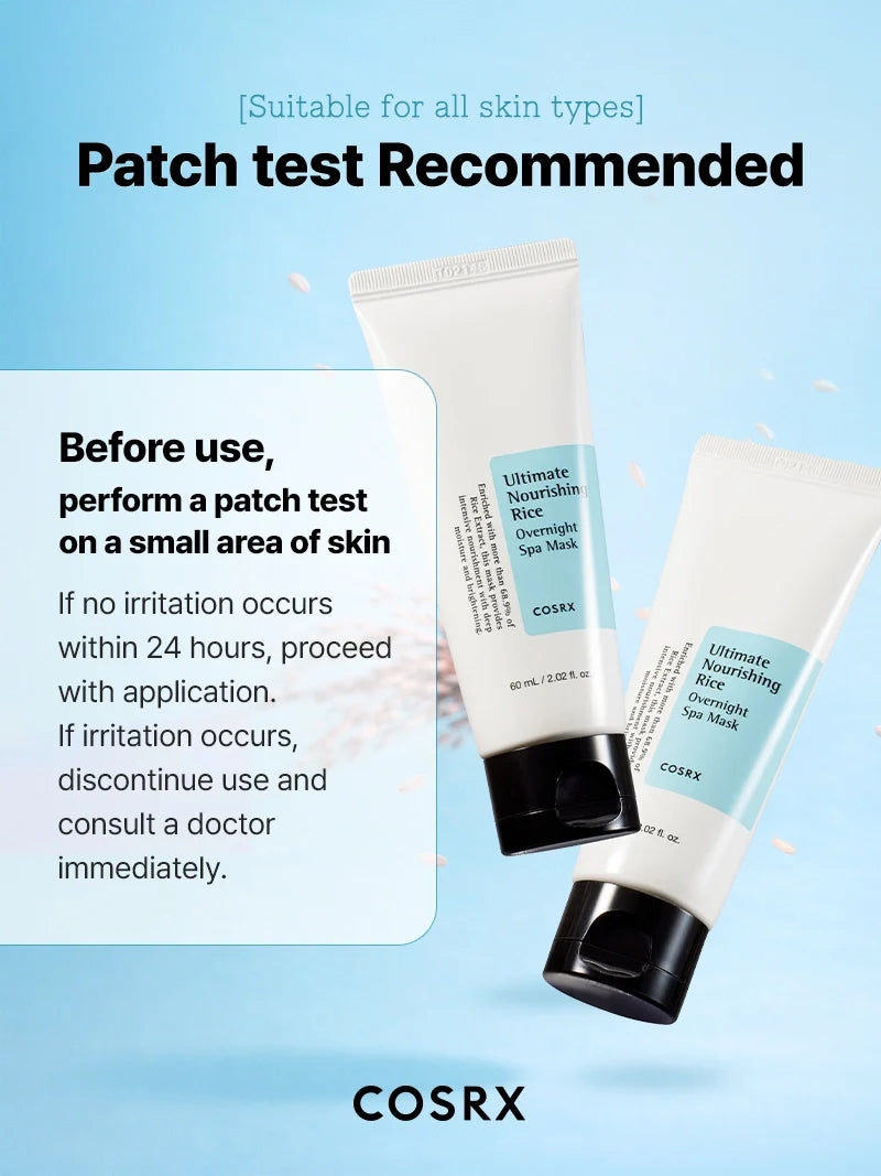 COSRX Ultimate Nourishing Rice Overnight Mask — use as an overnight mask or a quick wash-off mask