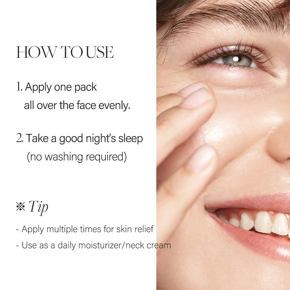 d'Alba Waterfull Vegan Sleeping Pack — how to use