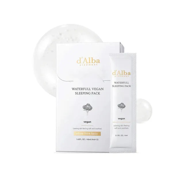 d'Alba Waterfull Vegan Sleeping Pack — plump hydrated skin