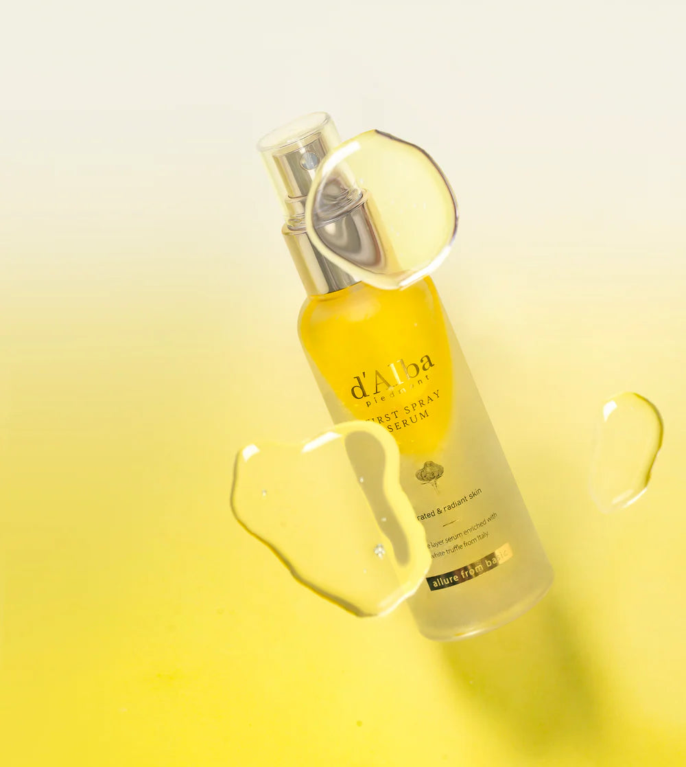 d'Alba White Truffle First Spray Serum — daily routine