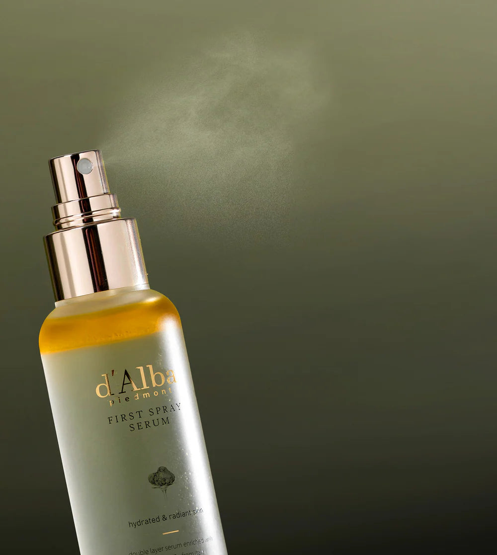 d'Alba White Truffle First Spray Serum — fine mist spray