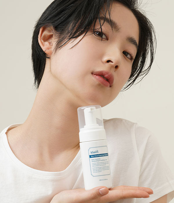 Dear Klairs Rich Moist Foaming Cleanser — formulated with moisturizing amino acids