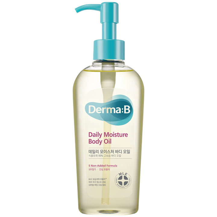 Derma:B Daily Moisture Body Oil Fresh Peach — packaging detail