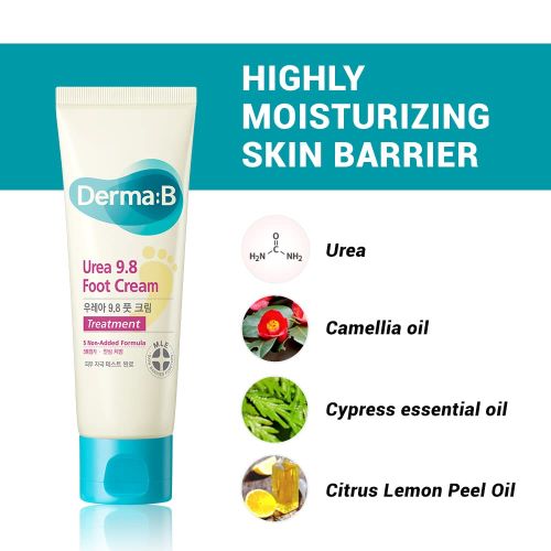 Derma:B Urea 9.8 Foot Cream — soft smooth heels