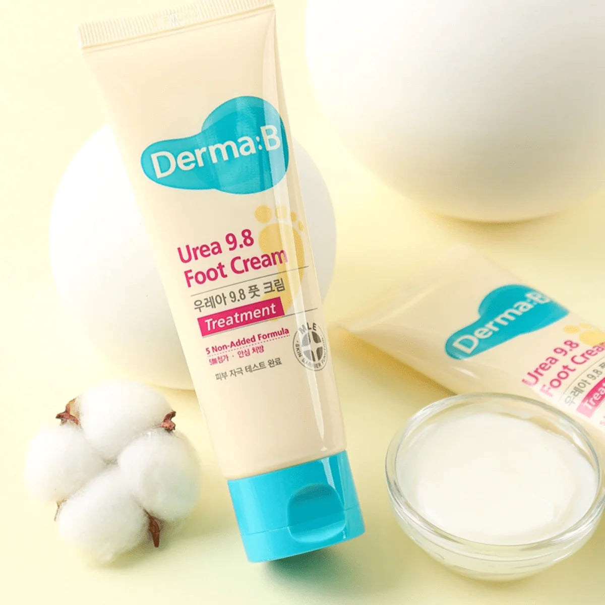 Derma:B Urea 9.8 Foot Cream — rich cream texture
