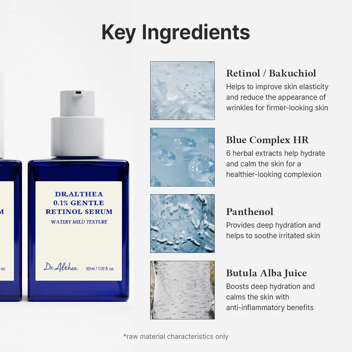 Dr. Althea 0.1 Gentle Retinol Serum — low-irritation formula for retinol starters