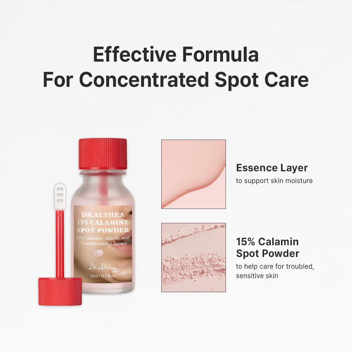 Dr. Althea 15% Calamine Spot Powder — for acne-prone skin