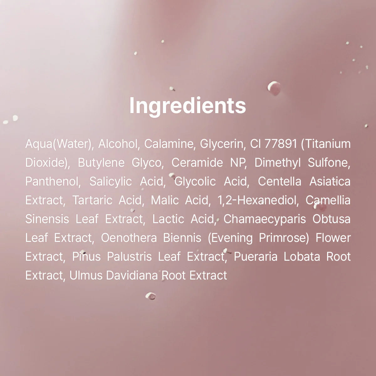 Dr. Althea 15% Calamine Spot Powder — key blemish-care ingredients