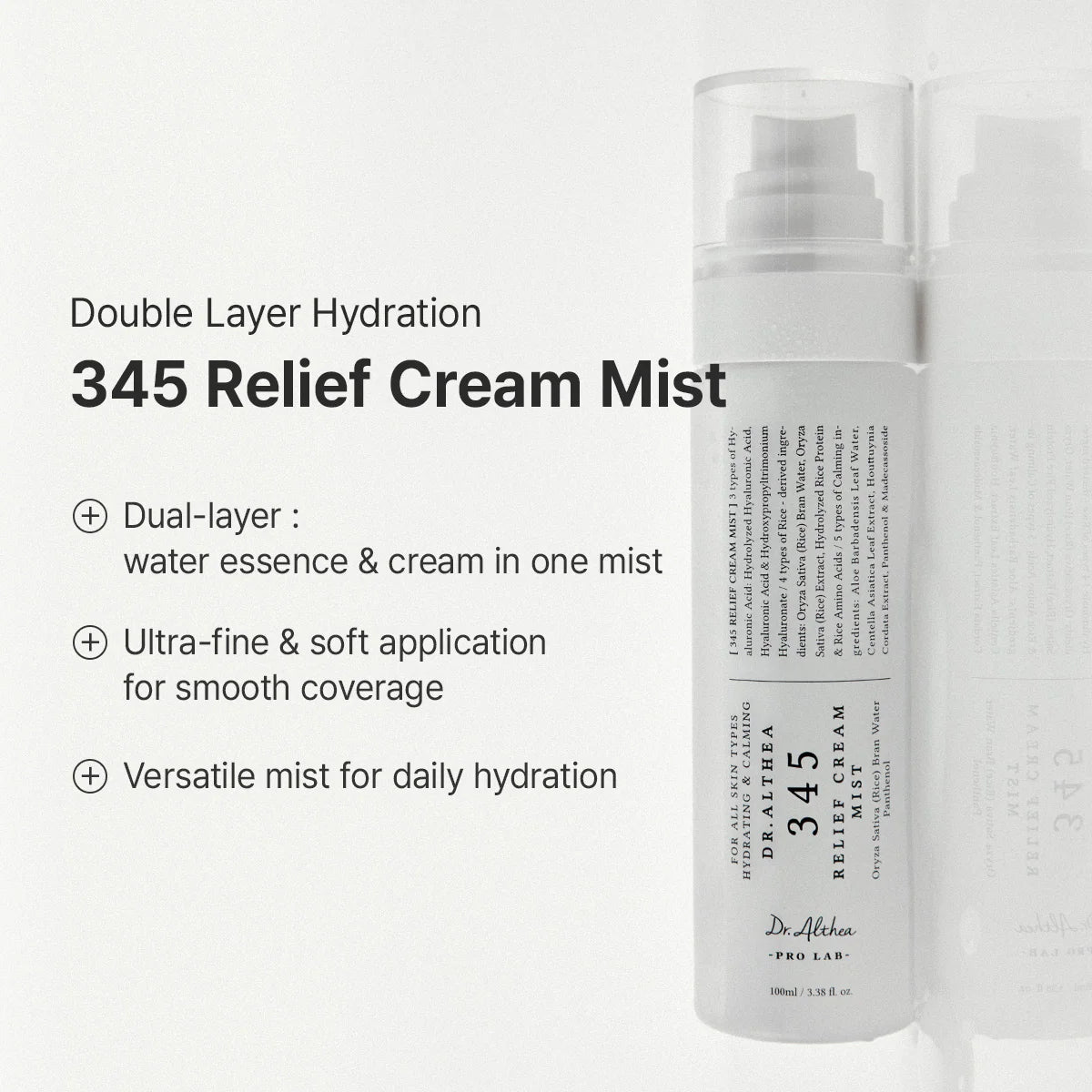 Dr. Althea 3-Step Hydration Care Set — full routine laid out together
