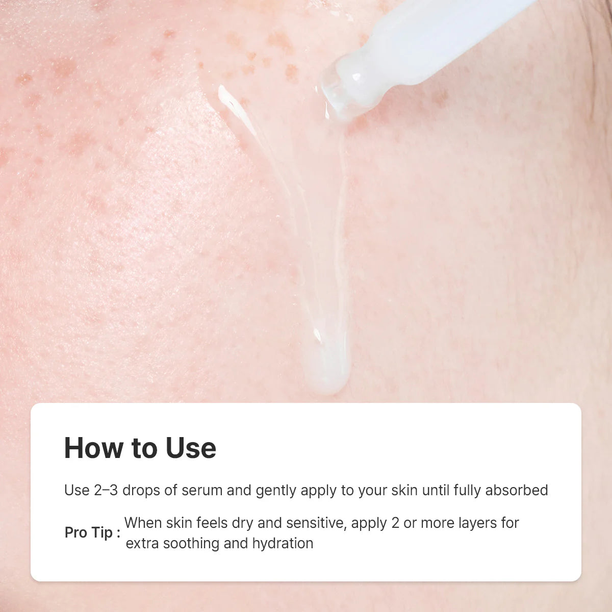Dr. Althea 345 Relief Serum — hydrating relief serum smoothed over the skin