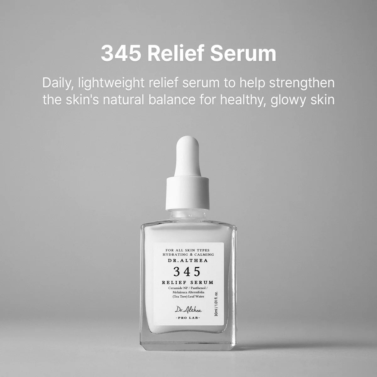 Dr. Althea 345 Relief Serum — lightweight, fast-absorbing texture for daily barrier care