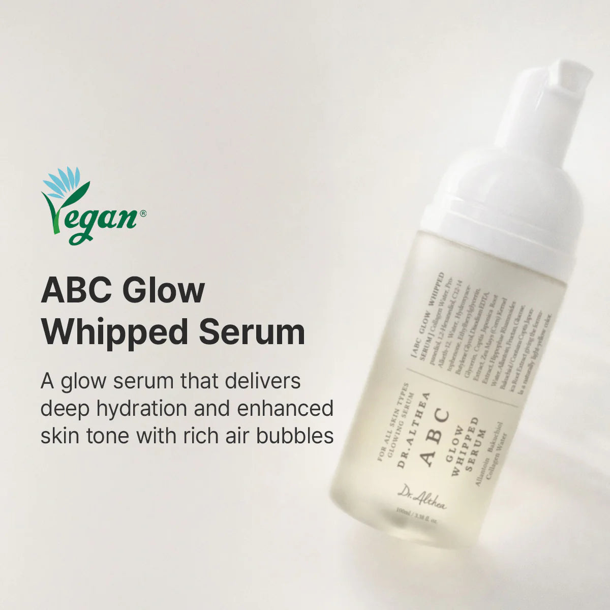 Dr. Althea ABC Glow Whipped Serum — vitamin A, B and C glow blend