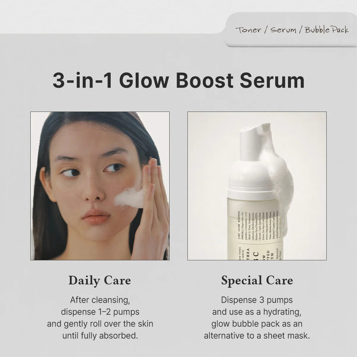 Dr. Althea ABC Glow Whipped Serum — smooths skin for a radiant look