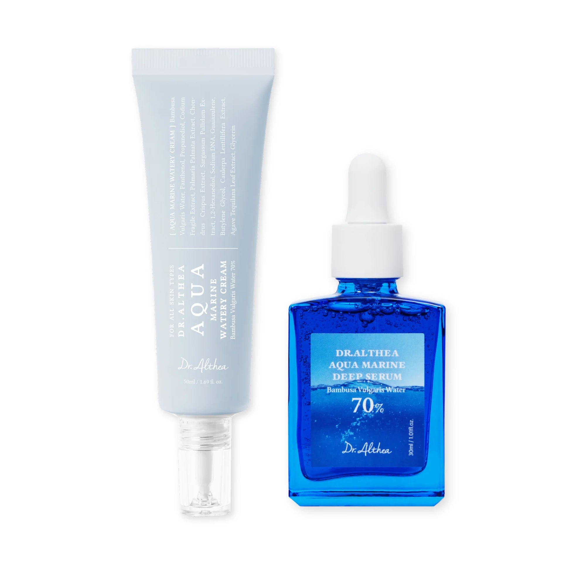 Dr. Althea Aqua Deep Hydration Duo — marine serum and cream set for deep hydration