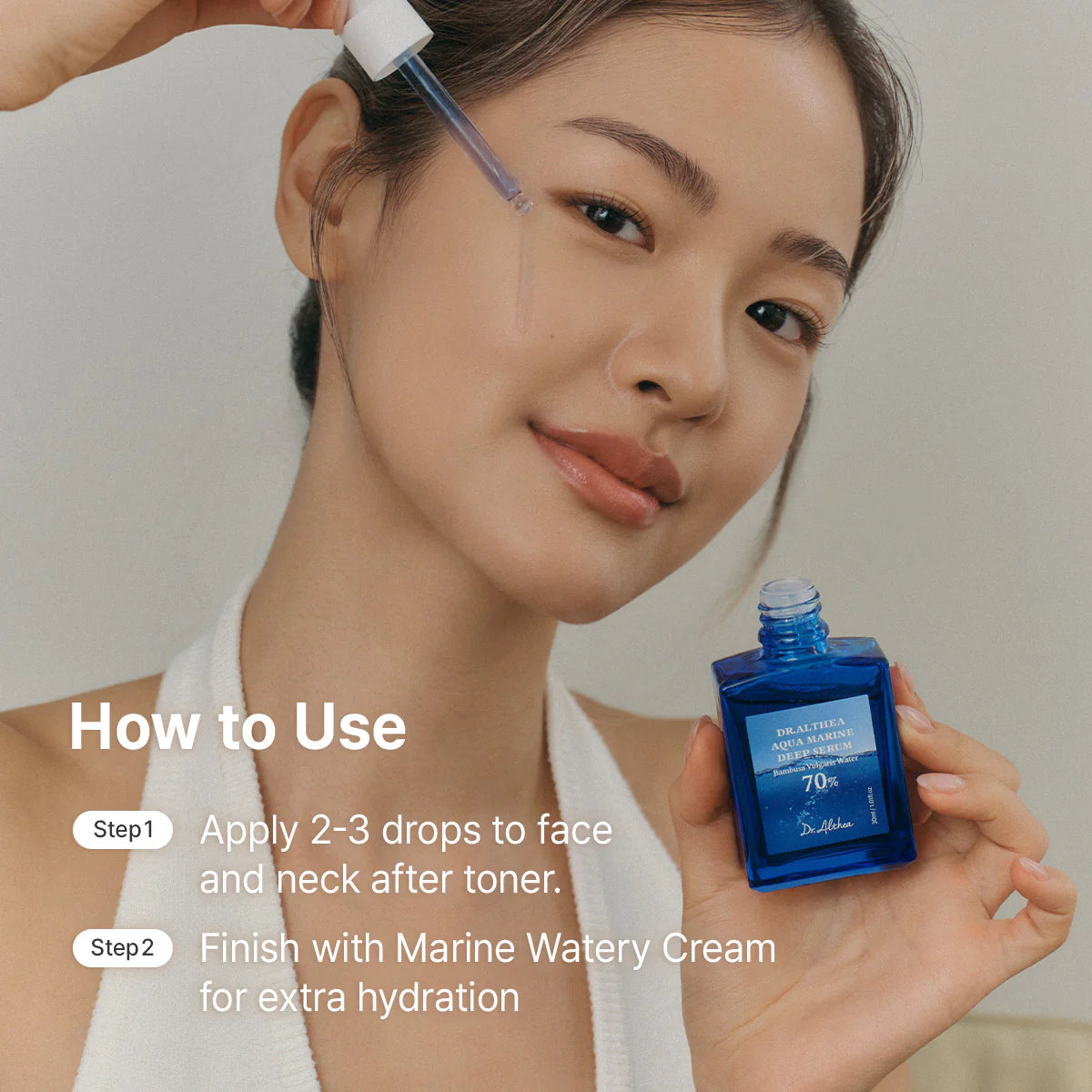 Dr. Althea Aqua Marine Deep Serum — dewy, healthy-looking finish