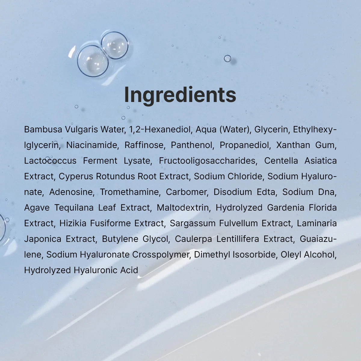 Dr. Althea Aqua Marine Deep Serum — key hydrating ingredients
