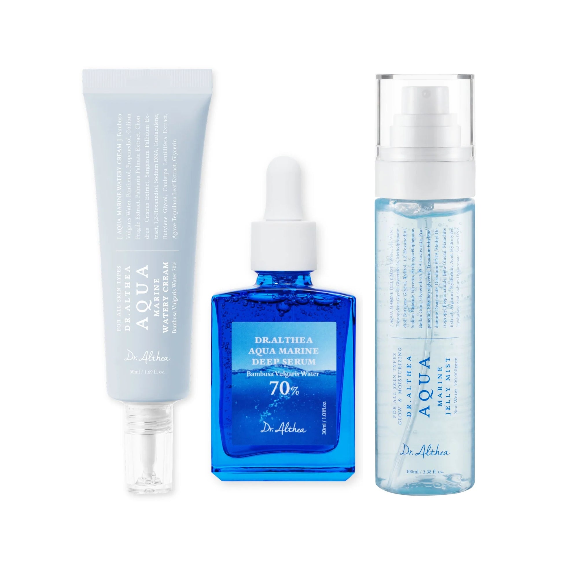 Dr. Althea Aqua Marine Hydration Trio — three-step marine hydration set