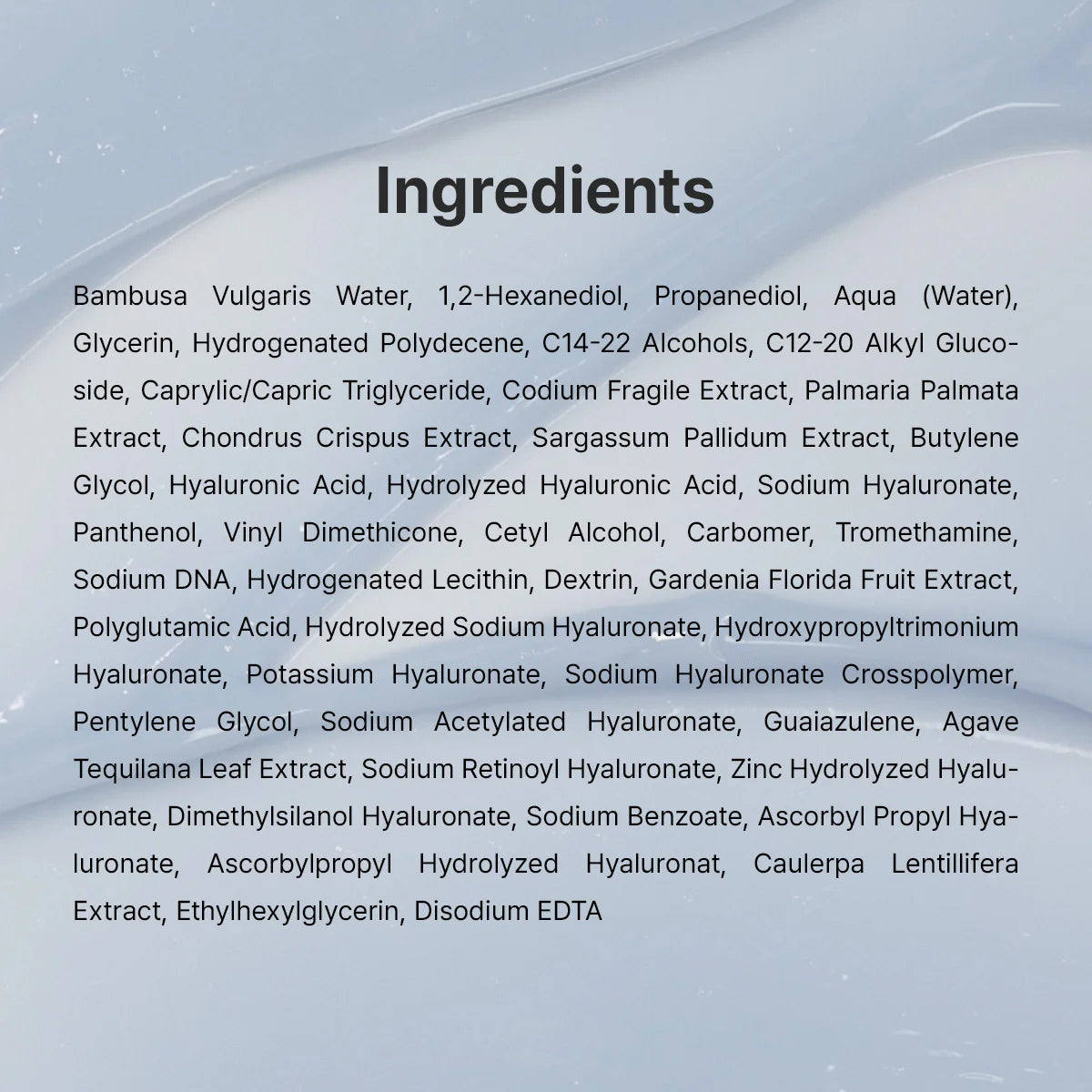 Dr. Althea Aqua Marine Watery Cream — key hydrating ingredients