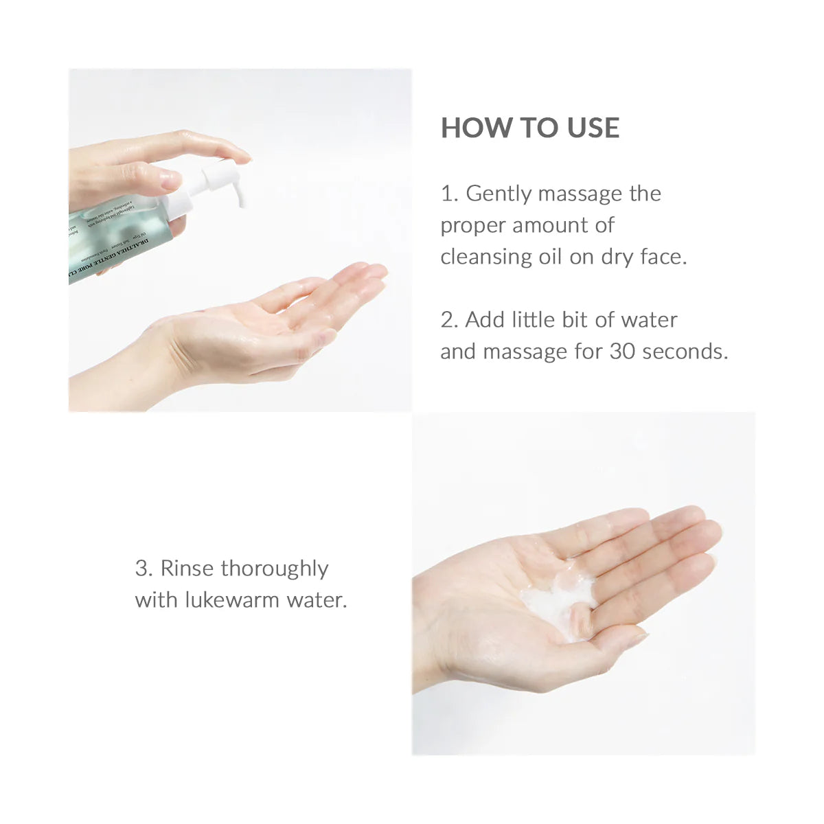 Dr. Althea Gentle Pore Vegan Cleansing Oil — dissolves sunscreen and excess sebum